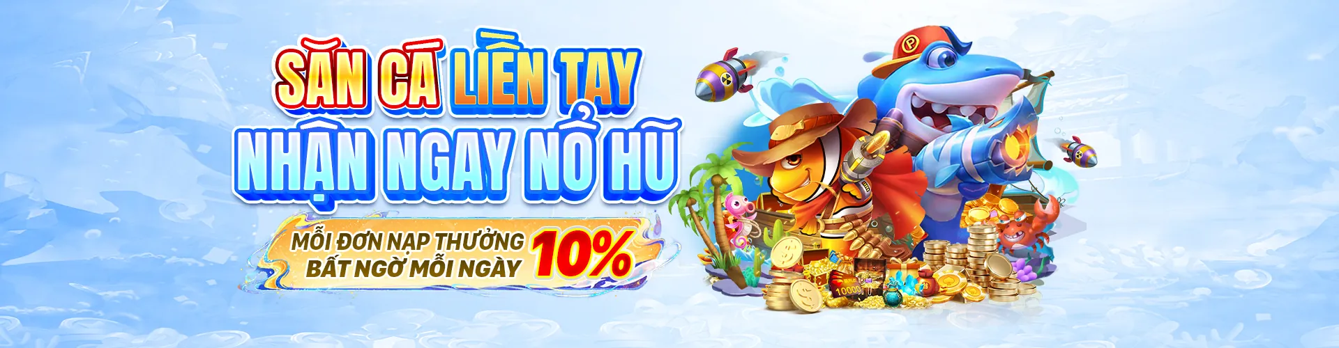 Hình ảnh chủ đạo cho trang bắn cá OKKING 2026